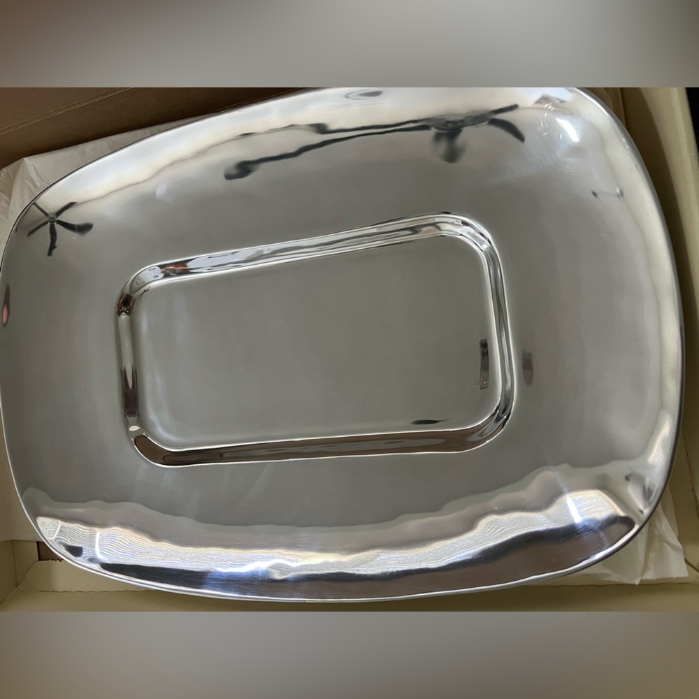 Pottery Barn Silver Dining Platter - Picture 2 of 6